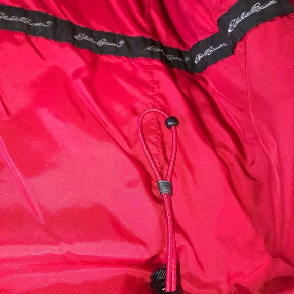 Eddie Bauer Men’s Ebtek Primaloft Charcoal Grey & Red Quilted Vest sz Tall Lg - Picture 9 of 15